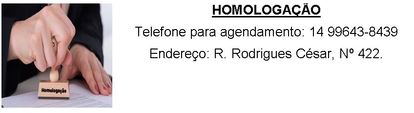 HOMOLOGAÇÃO