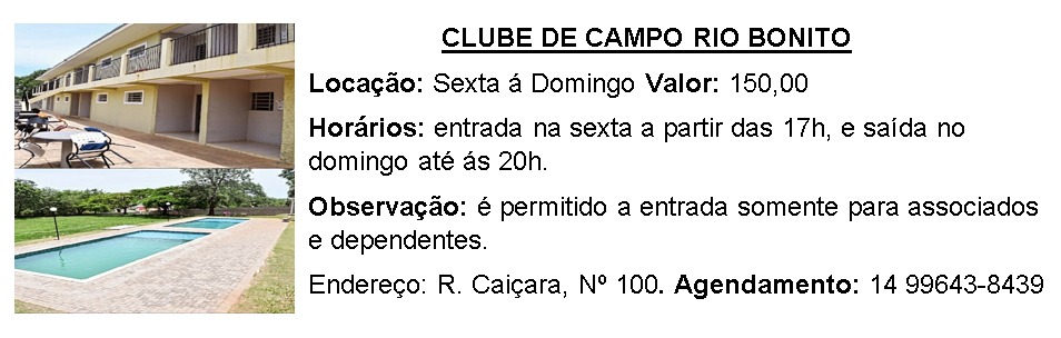 CLUBE RIO BONITO