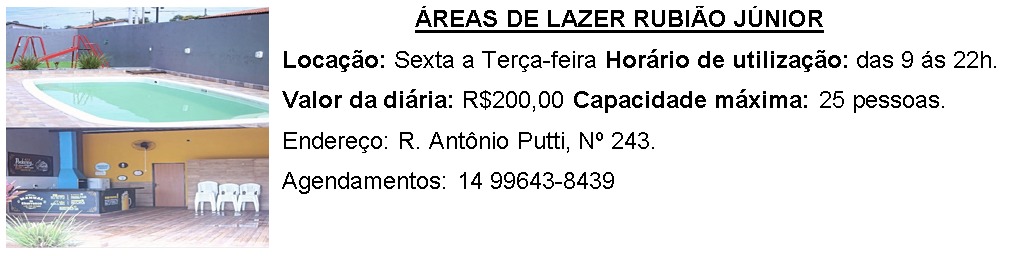 ÁREA DE LAZER